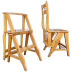 2 X Library Ladder Chair 1950s thumbnail 1