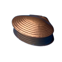 Mid-century Koperen Schelp Opbergdoosje