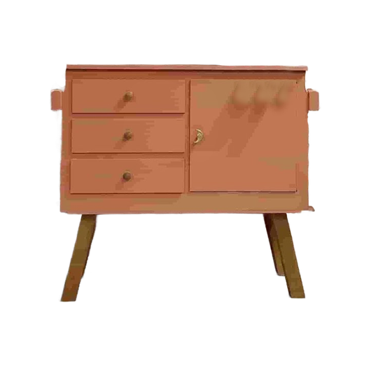 Vintage Unieke Commode Babykamer Terracotta 1