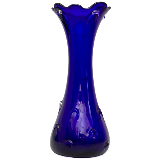 Blauwe Murano Glazen Kelk Vaas 1