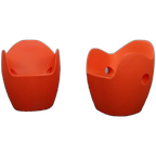 Set Of 2 Armchairs “o-nest” By Tord Boontje For Moroso, 2006 Orange thumbnail 1