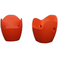 Set Of 2 Armchairs “o-nest” By Tord Boontje For Moroso, 2006 Orange