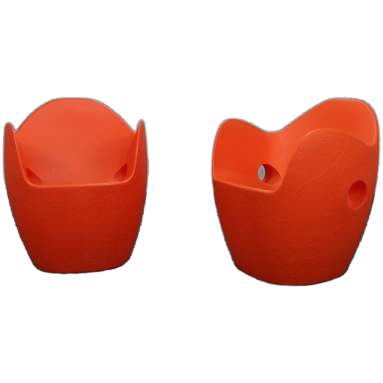 Set Of 2 Armchairs “o-nest” By Tord Boontje For Moroso, 2006 Orange 1