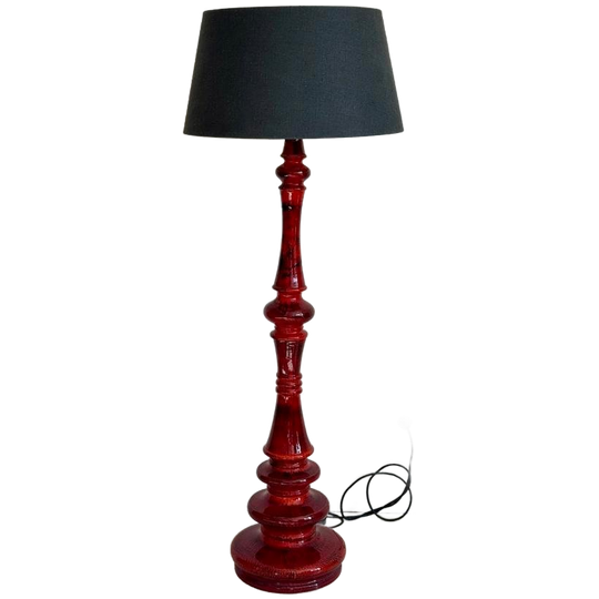 Xl Vintage Keramiek Vloerlamp Hustadt Leuchten Jaren 60 1