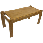 Vintage Minimalistische Eikenhouten Salontafel 80's Design thumbnail 1