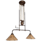 Dubbele Vintage Hanglamp Uittrekbare Katrollamp Plafondlamp thumbnail 1