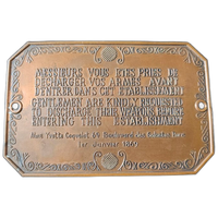 Plaquette - Deurplaatje - Mme Yvette Coquelot - 2E Kwart 20E Eeuw
