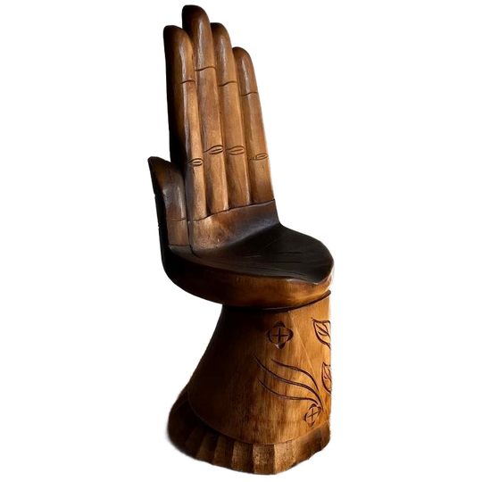 Handstoel Buddha Hand Stoel Mid Century Vintage Groot Model 1