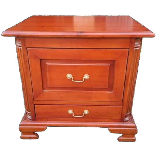 Klassiek Engels Bureau Ladekast, Nachtkastje Bijzettafel Met 1