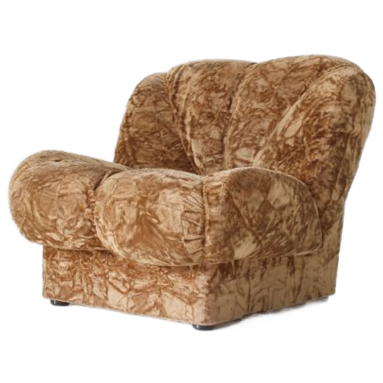 Vintage Italian Armchair Velvet 1970s 1