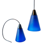 Set Van 2 Post Modern 80's Hanglampen Kelkjes Hanglamp thumbnail 1