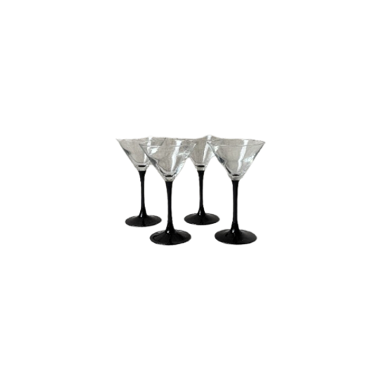 4X Martini Glas, Zwart, Luminarc 1