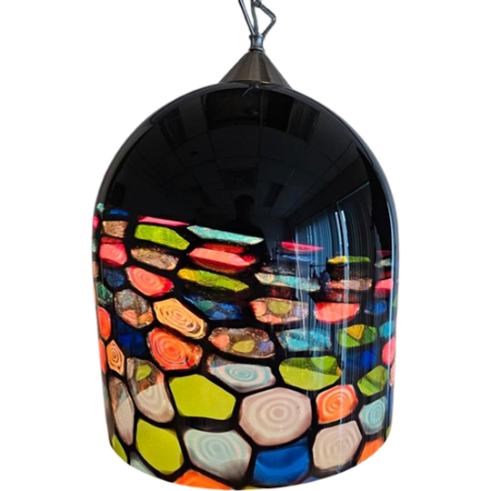 Italiaanse Glazen Hanglamp Tinta Door Renato Toso - Murano 1