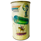 Vintage Xxl Piero Fornasetti Balloon Festival Opberg Blik Prullenbak Jaren 60 Made In Italy thumbnail 1