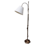 Staande Lamp - Vloerlamp - Klassiek - Leeslamp - Metaal/Stof thumbnail 1