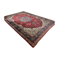 Uniek Handgeknoopt Perzisch Vloerkleed Uit Meshad 310X205Cm