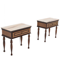 Italian Mid-century Pair Of Nightstands, 1950’s