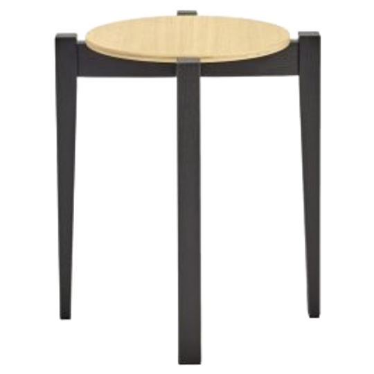 Serax Kruk Beuken Zwart / Eiken Naturel Éloïs 1