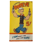 Vintage Usa Tinplate, Tin Sign, Reclamebord Van Popeye thumbnail 1