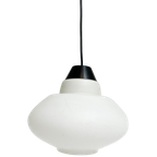 Rond Opaalglazen Plafondlamp Van Philips 1950’s thumbnail 1