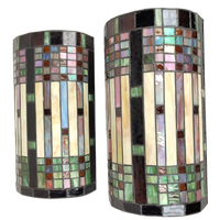 Duo Wandlampen In Tiffany Stijl