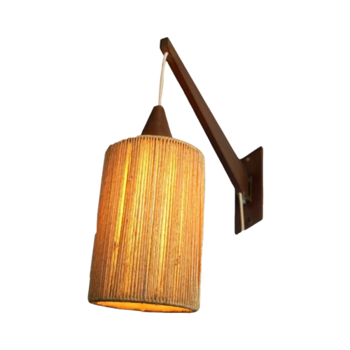 Hele Leuke Vintage Jute Design Wandlamp Boho Stijl