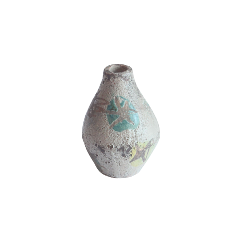 Prehistoric Sealife Decor Vase By Anna Camos, Vallauris 1950S