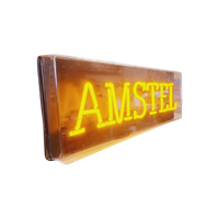 Pracht & Redelijke Zeldzame Gele Neon Reclame Amstel Bier🍺