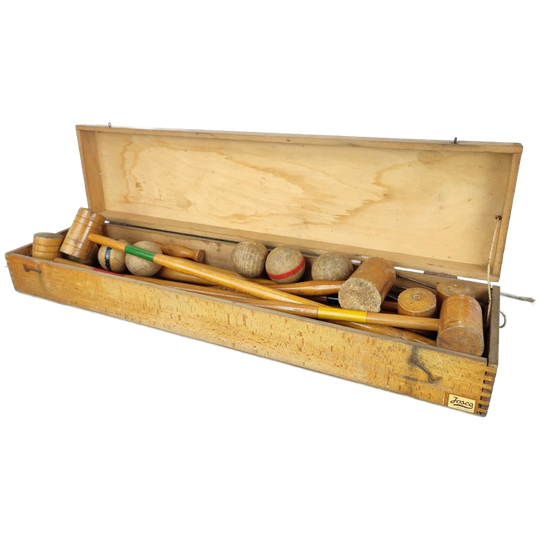 Vintage Crocket Spel In Kist 1