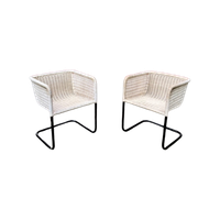 Tecta D43 Witte Slede Stoelen  (Set Van 2)