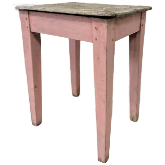 Vintage Roze Plantentafel / Bijzettafel 1