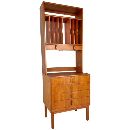 Vintage Wandkast / Platenkast, Bertil Fridhagen Voor Bodafors 1