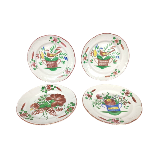 4 Antieke Strasbourg Borden Ca. 1800 1