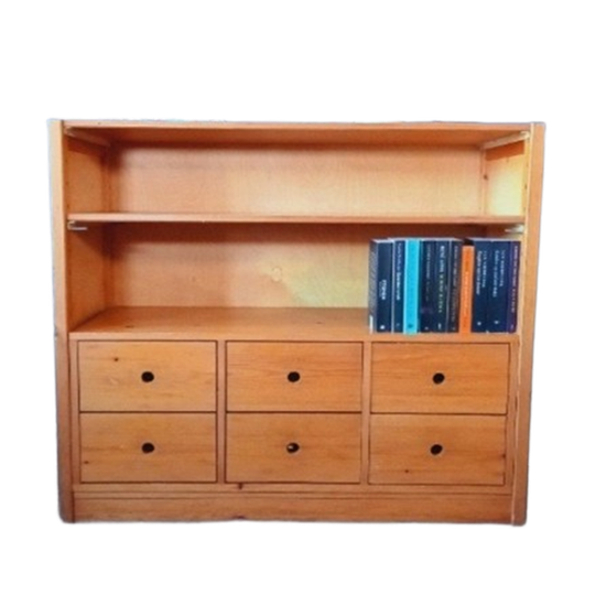 Vintage Schoolkast Jaren 60 6 Lades 1