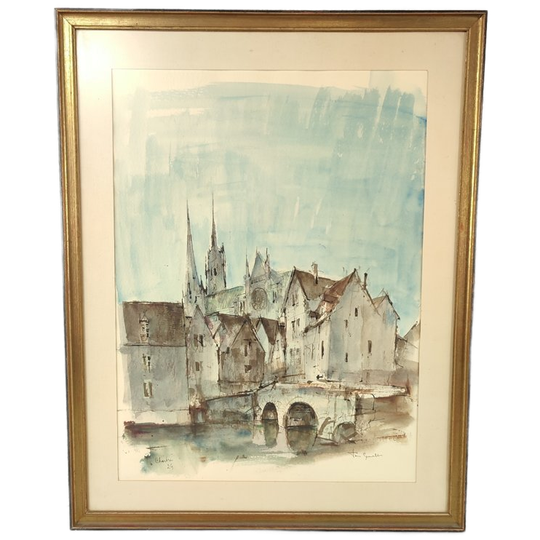 José Van Gucht - Aquarel - Chartres 1