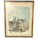 José Van Gucht - Aquarel - Chartres thumbnail 1