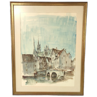 José Van Gucht - Aquarel - Chartres
