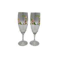 Set Vintage Champagnes Flutes Met Print
