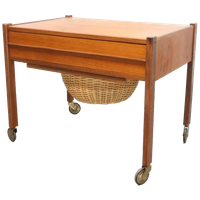 Deense Vintage Fournituren Tafel Teak