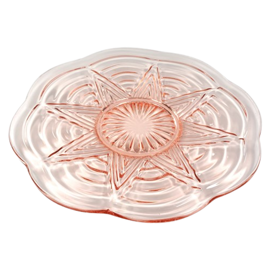 Vintage Glazen (taart) Schaal Rosaline 1