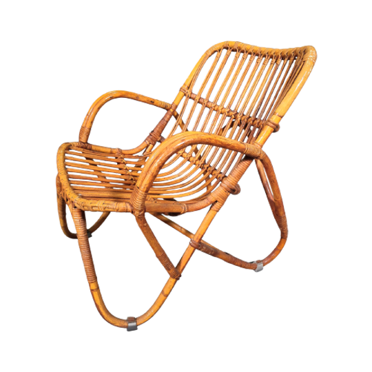 Bamboo Arm Chair 1970s 1