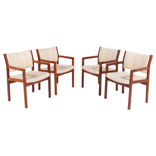Set Of 4 Danish Design Armchairs By Christian Hvidt For Soborg Mobelfabrik 1