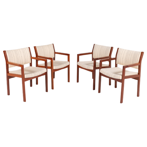 Set Of 4 Danish Design Armchairs By Christian Hvidt For Soborg Mobelfabrik