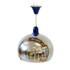 Retro Vintage Lamp Hanglamp Plafondlamp Jaren 60 Chroom Bol thumbnail 1