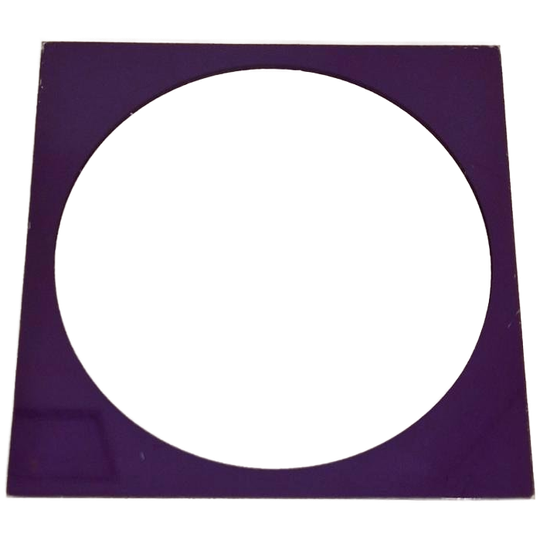 Jaren 70 Paarse Vintage Spiegel Retro Spiegel Spaceage 1