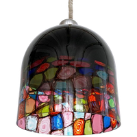 Vintage Murano Hanglamp Leucos Massari Italiaans Design
