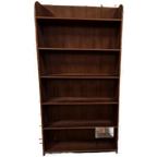 Grote Boekenkast Vintage Boekenkast Teakfineer Wandkast Kast thumbnail 1