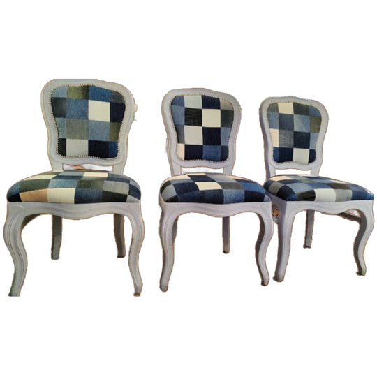 Set Van 6 Unieke Eetkamer Stoelen 1