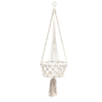 Bazar Bizar | De Macrame Planthanger - Wit - L thumbnail 1