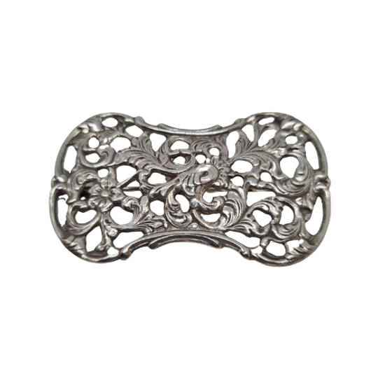 Antieke Verzilverde Broche 1